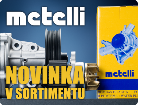 METELLI – brzdová hydraulika, homokinetické klouby a vodní pumpy Metelli.