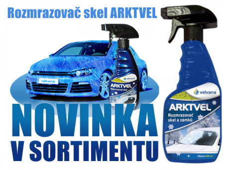 Novinka v sortimentu – Rozmrazovač skel Arktvel