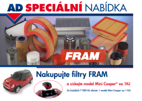 AD SPECIÁLNÍ NABÍDKA – Nakupujte filtry FRAM